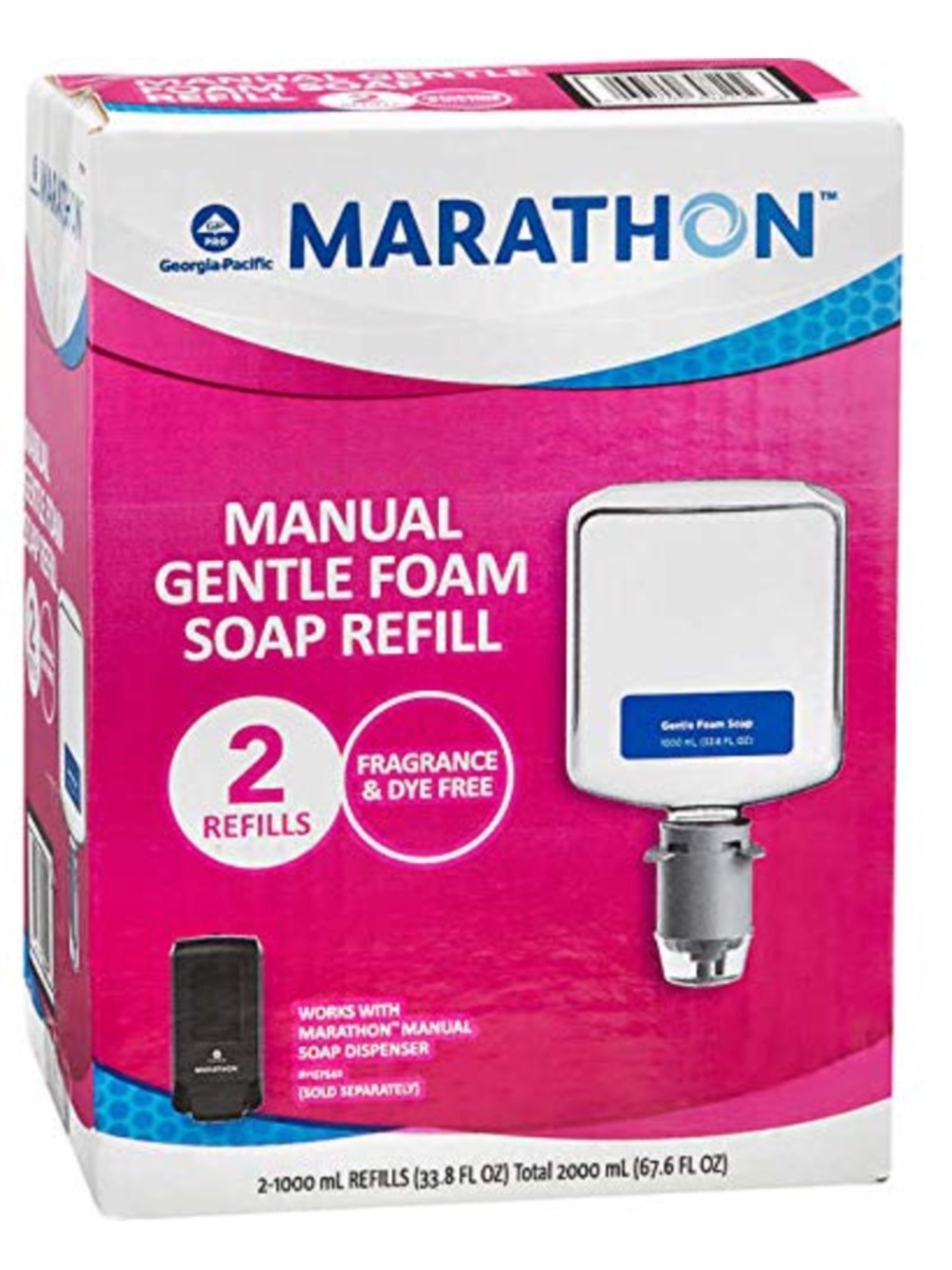Marathon Manual Foam Soap Refill, 1000 mL, 2 ct (GP7671200)